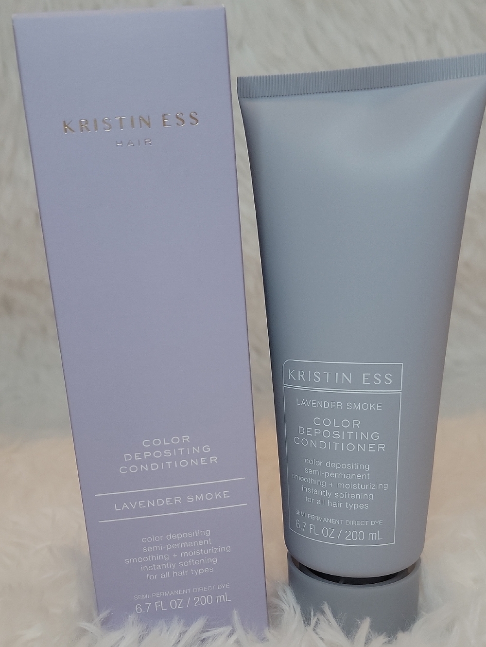 Kristin Ess Lavender Smoke Color Depositing Conditioner - Soft Lavender